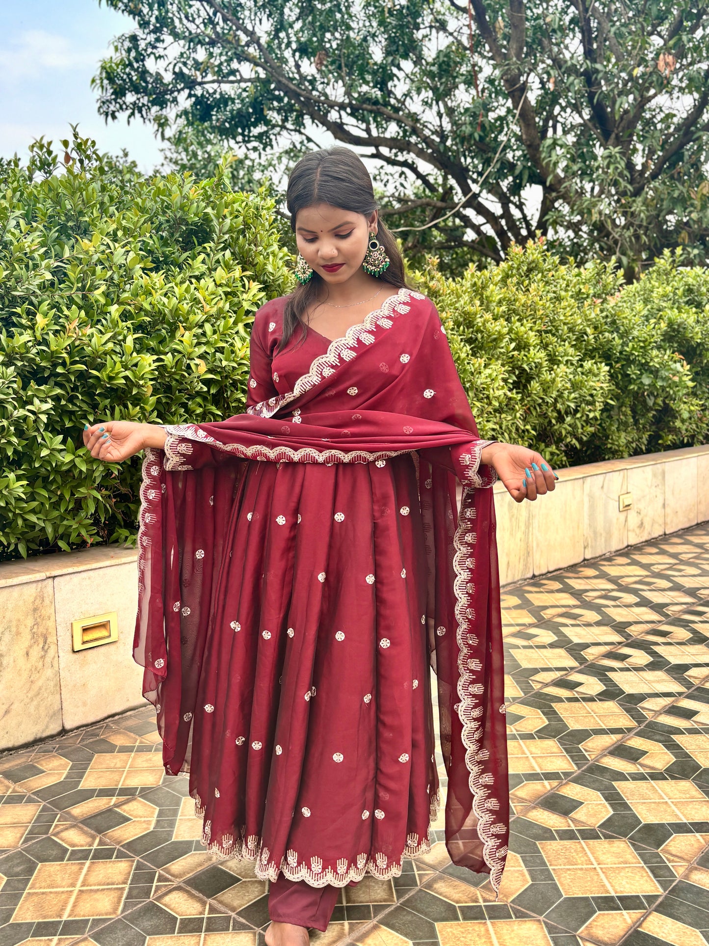 RAAGINI GLOW ANARKALI SUIT SET