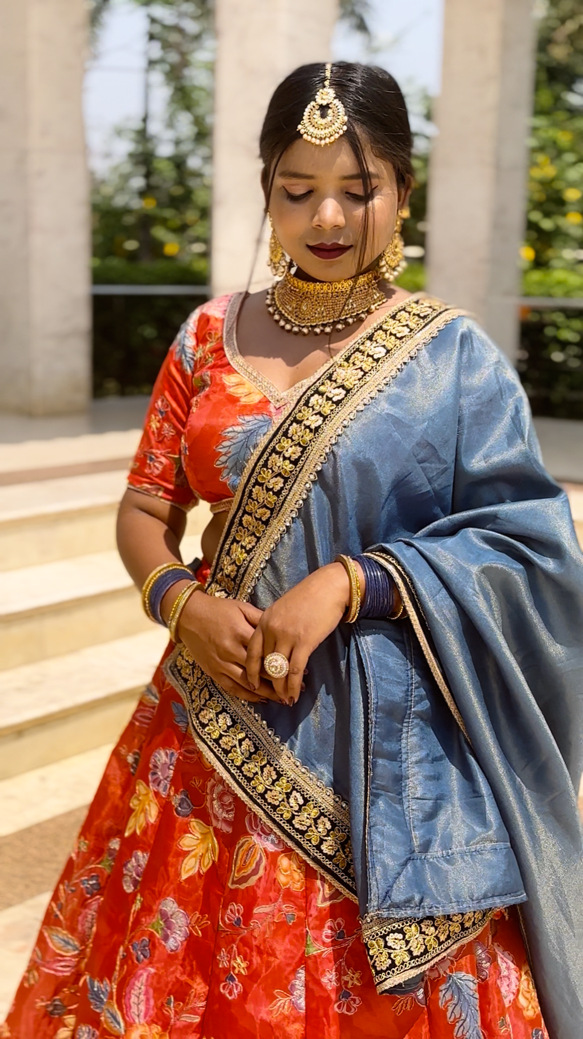 KESHARIYA QUEEN LEHENGA SET