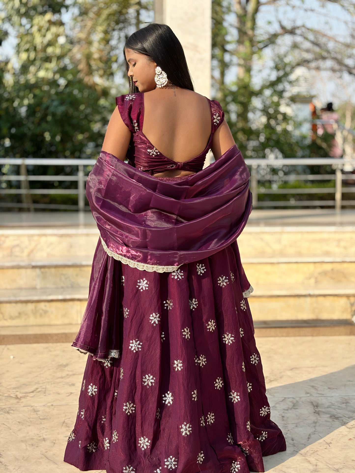 REGAL PLUM LEHENGA SET