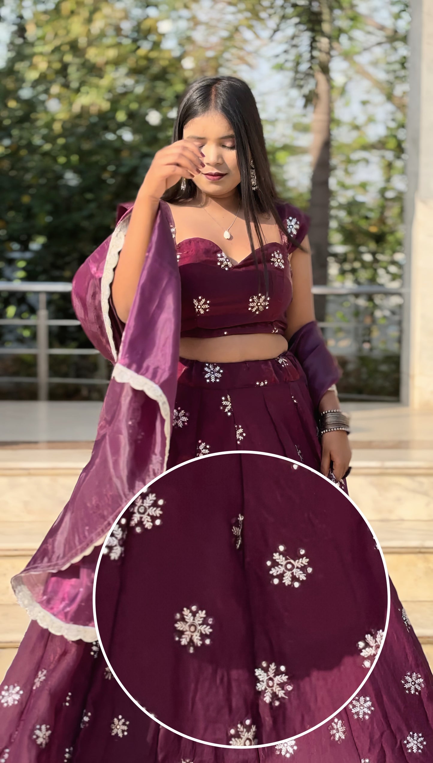 REGAL PLUM LEHENGA SET