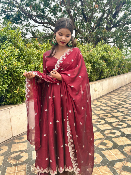 RAAGINI GLOW ANARKALI SUIT SET