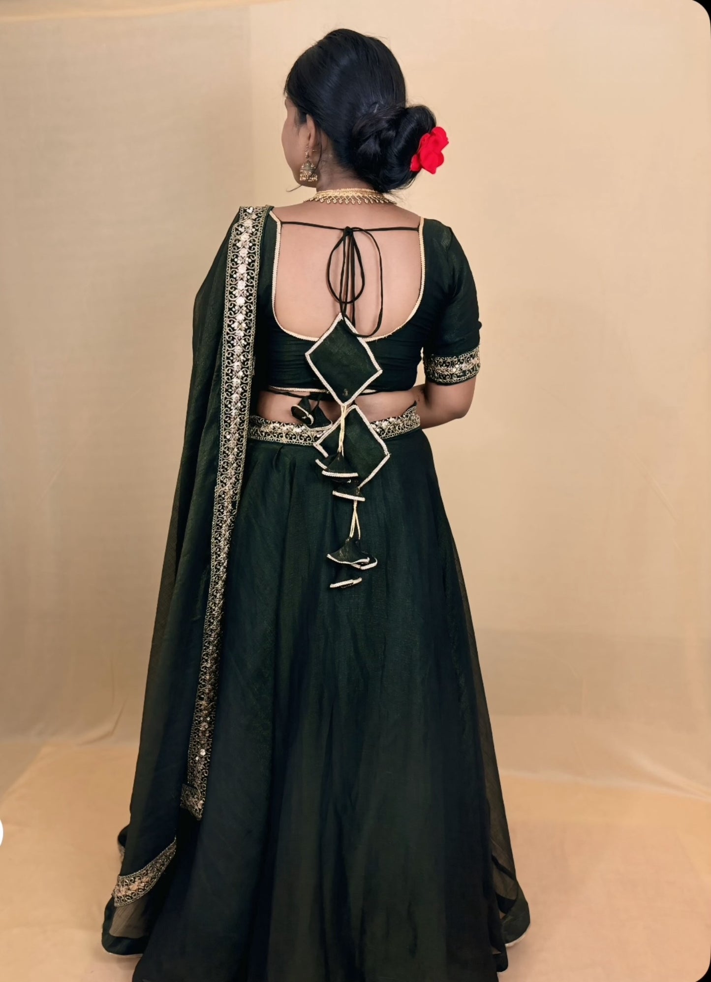 ROYAL OLIVE LEHENGA SET