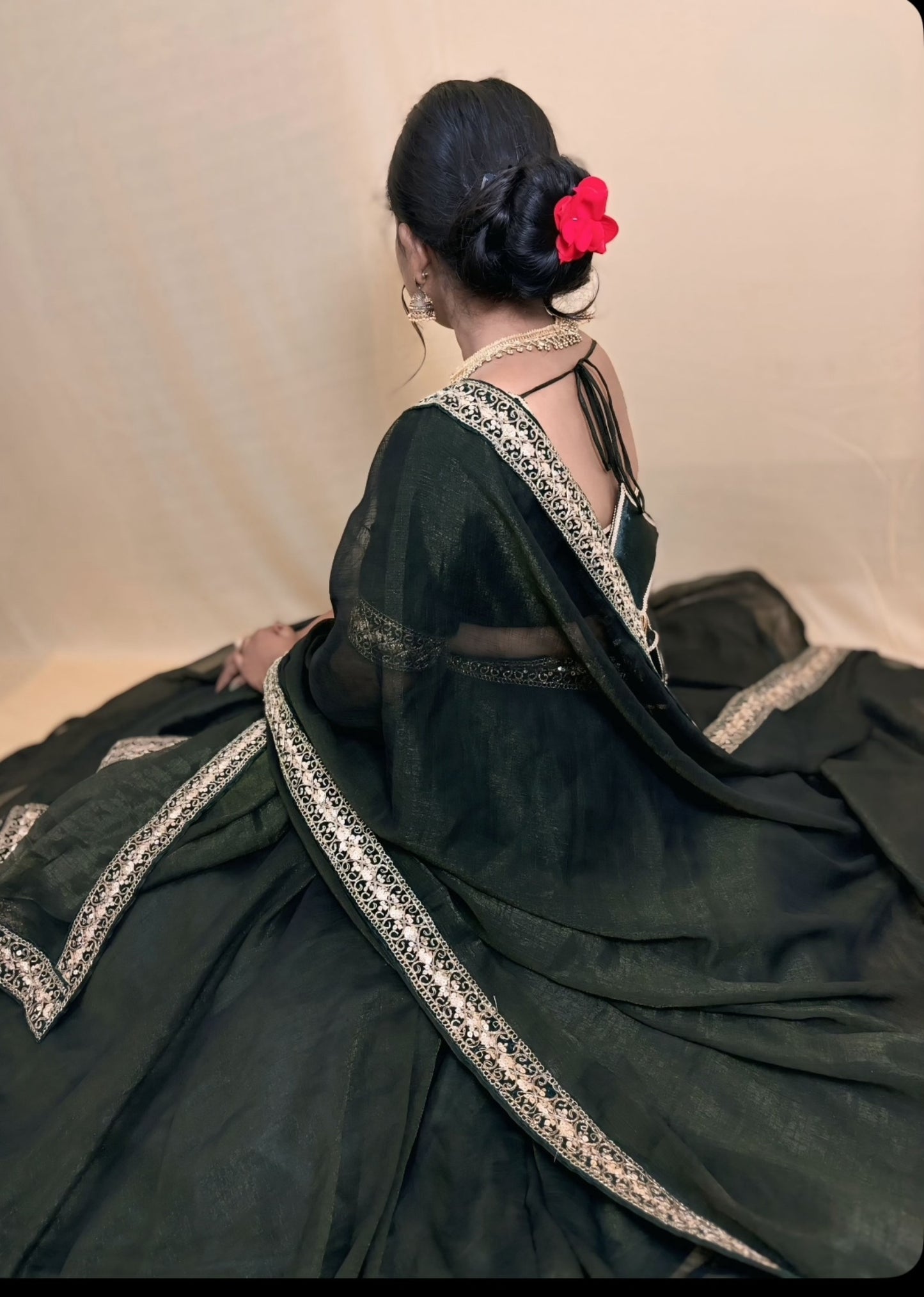 ROYAL OLIVE LEHENGA SET