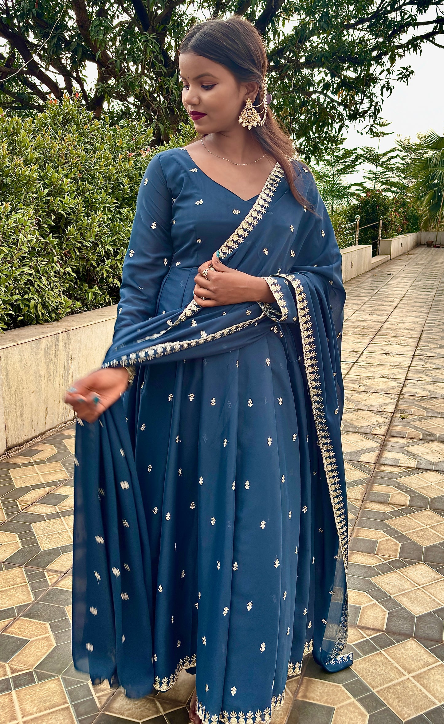 RAAGINI GLOW ANARKALI SUIT SET